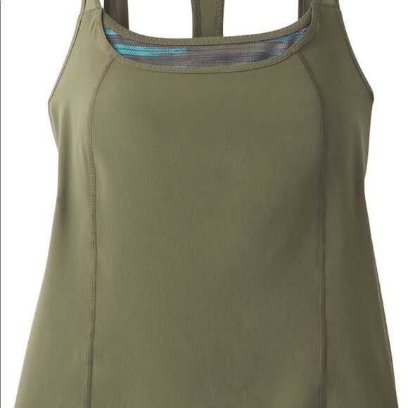 Prana Sway Yoga Olive Green Tank Top - Picture 3 of 3